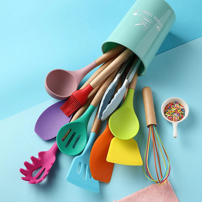 Silicone Kitchenware Cooking Utensils Set