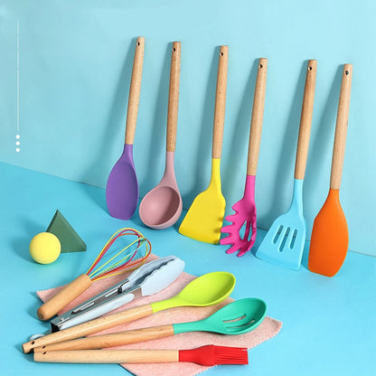 Silicone Kitchenware Cooking Utensils Set