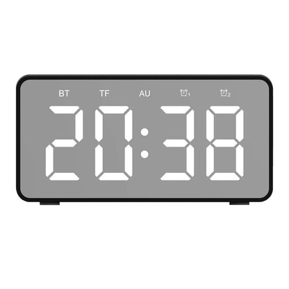 Wireless Charging Bluetooth Speaker Clock Led Alarm - PurelyEss