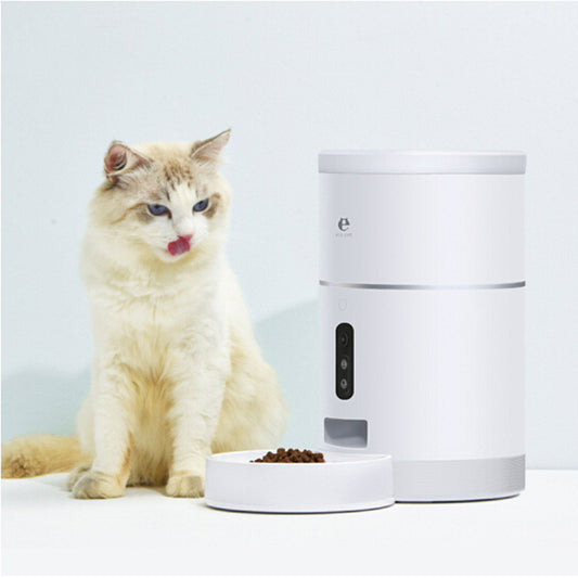 Pet Dog Cat Food Dispenser Bowl with Camera