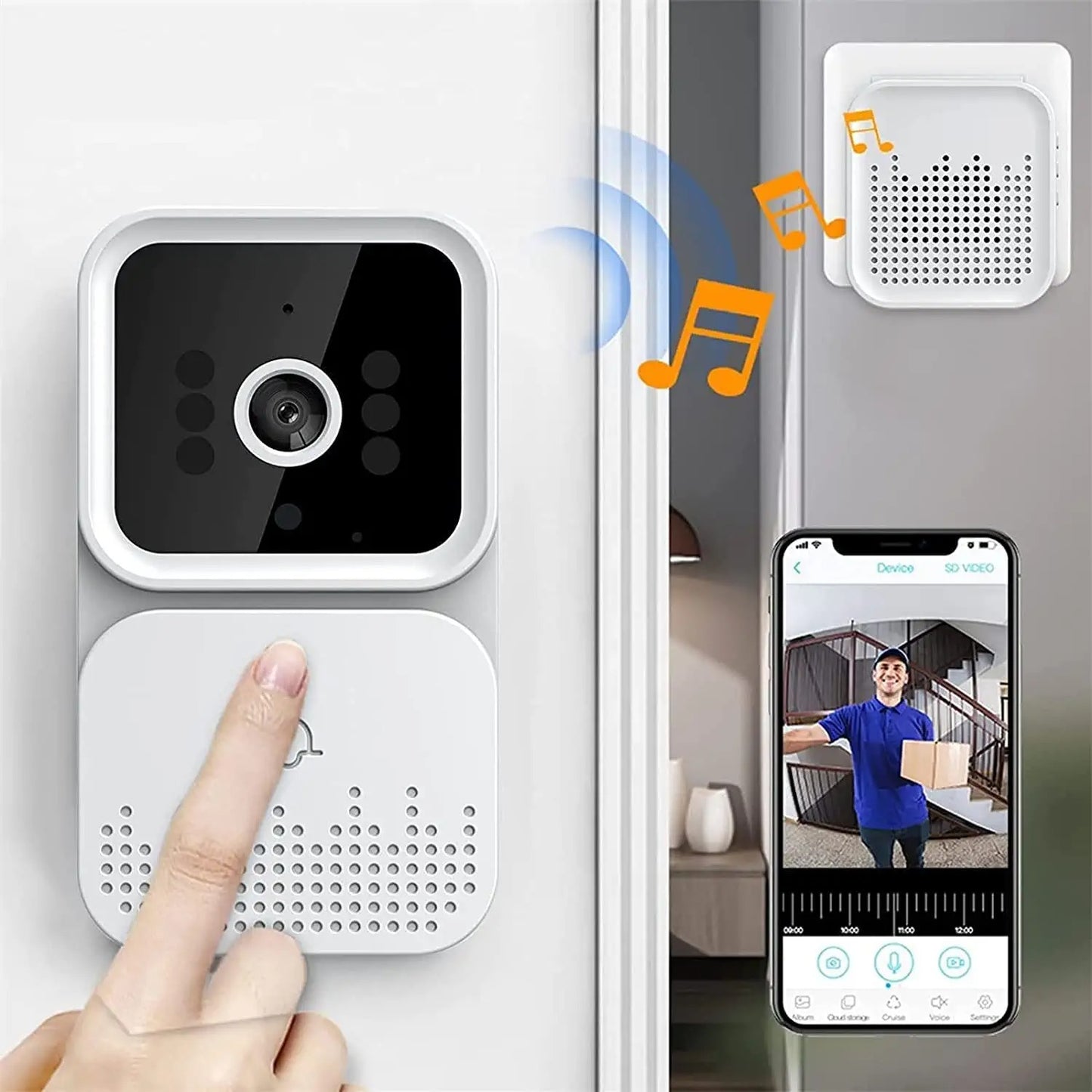 Video Doorbell Wireless Wifi Intercom System - PurelyEss