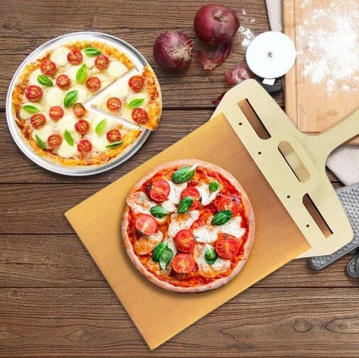 Sliding Pizza Peel Non-stick Wooden Pizza Transfer Shovel