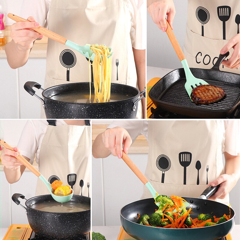 Non Stick Pot Spatula And Spoon - PurelyEss