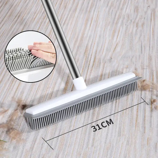 Pet Hair Fur Remover Broom for Fluff Carpet Hardwood Floor No Scratch