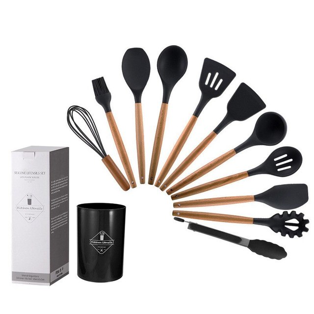 Non Stick Pot Spatula And Spoon - PurelyEss