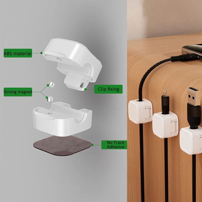 Magnetic Cable Clip. Cord Holder Wire Organizer