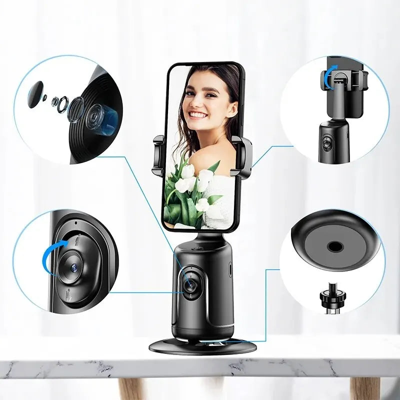 360 Auto Face Tracking Gimbal AI For Smartphone