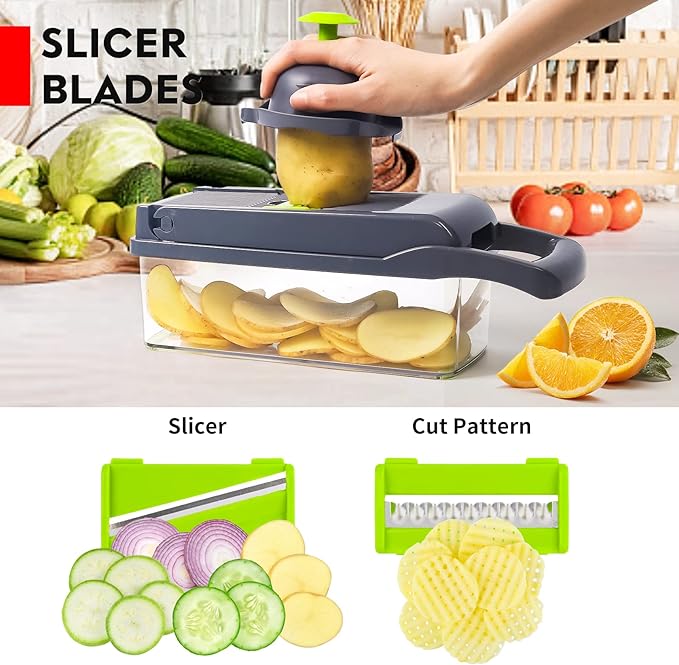 Multifunctional 13 In 1 Food Chopper